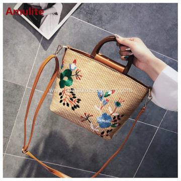 Cheap fashion leisure hangbag straw bag